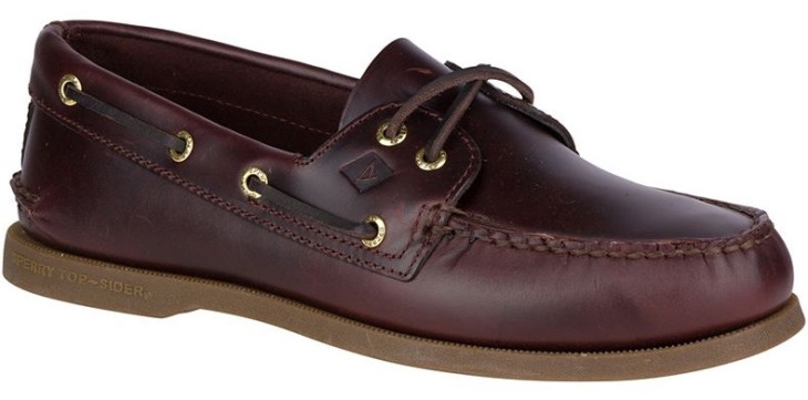 Sperry Men's Authentic Original 2-Eye Wide Boat Shoe Brown