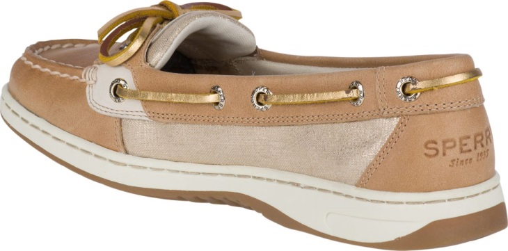 Angelfish Metallic Boat Shoe Sperry Linen Metallic