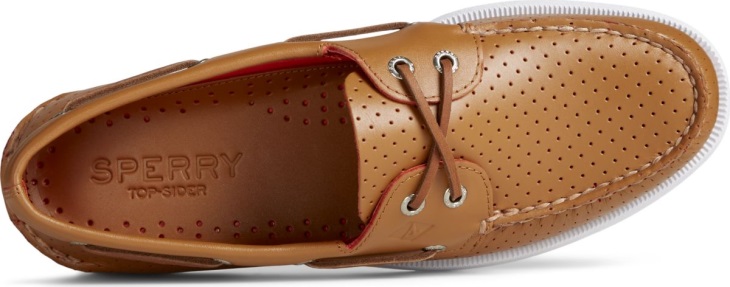 Authentic Original 2-Eye Perforated Boat Shoe Tan Sperry