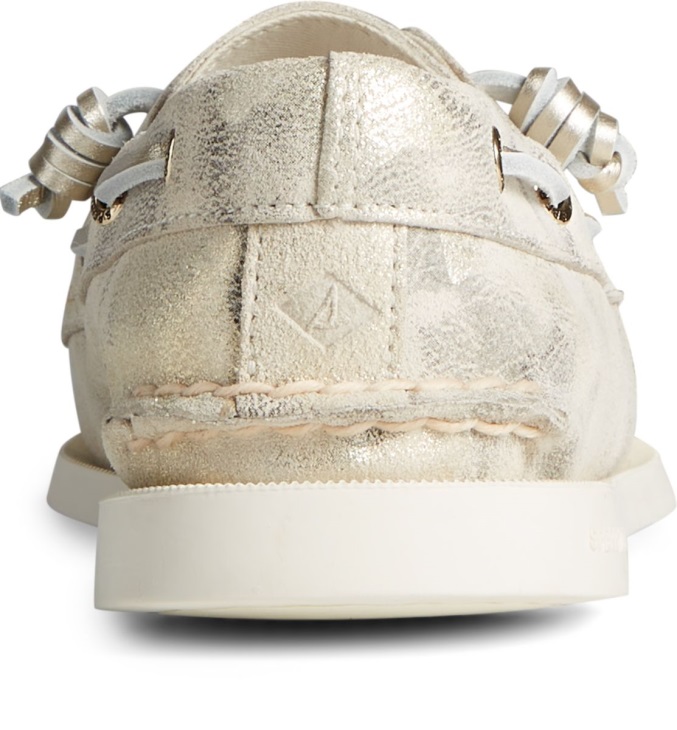 Authentic Original 2-Eye Vida Metallic Camo Boat Shoe Ivory Multi Sperry