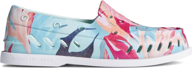 Authentic Original Float Coral Floral Boat Shoe Pink Multi Sperry