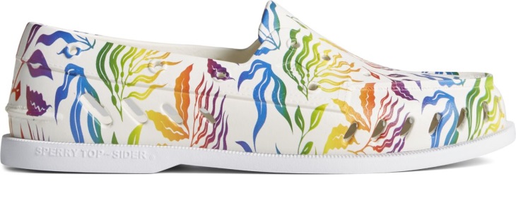 Authentic Original Float Pride Boat Shoe Sperry White