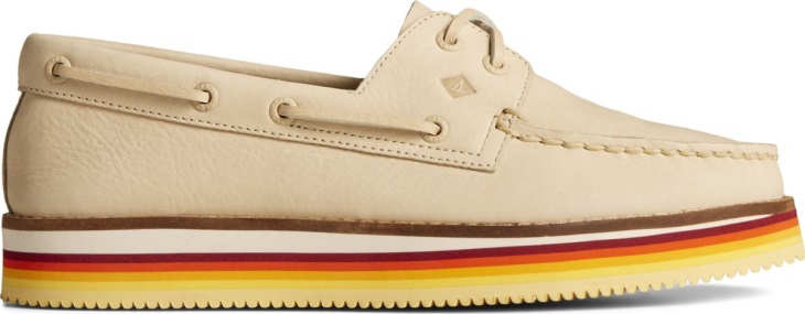 Authentic Original Stacked Boat Shoe Sperry Ivory