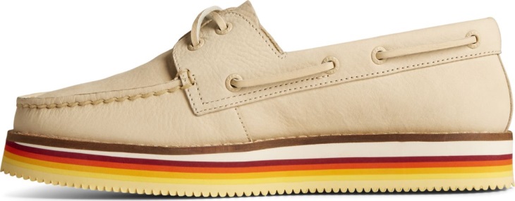 Authentic Original Stacked Boat Shoe Sperry Ivory