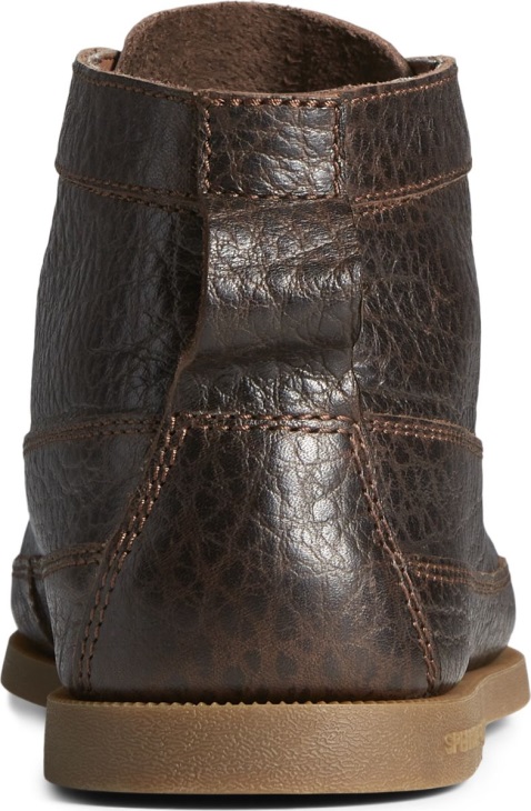 Authentic Original Tumbled Leather Boat Chukka Dark Brown Sperry