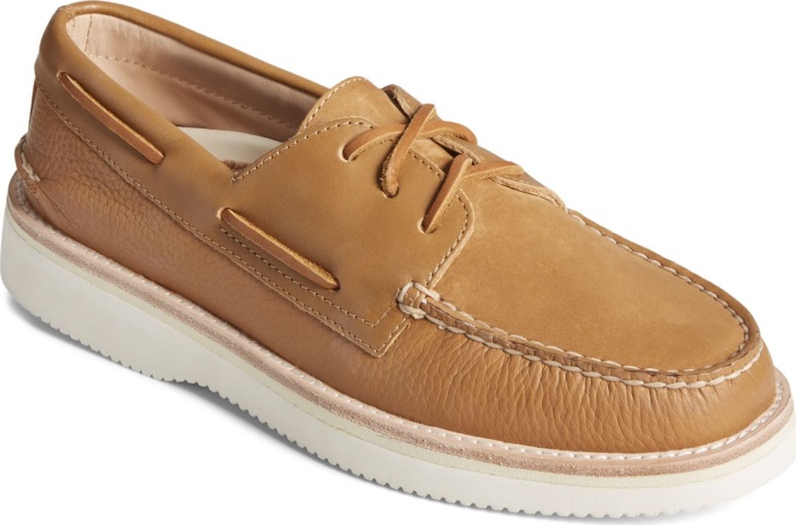 Authentic Original Vibram 3-Eye Boat Shoe Sperry Tan