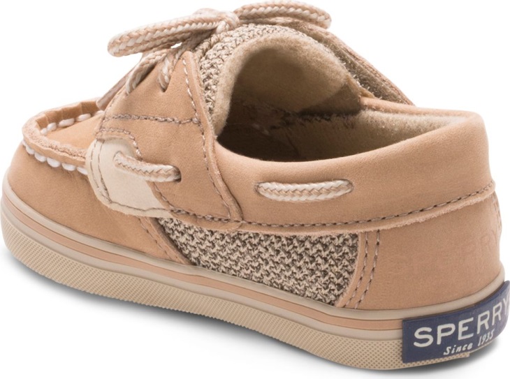 Bluefish Crib Junior Boat Shoe Linen Oat Sperry
