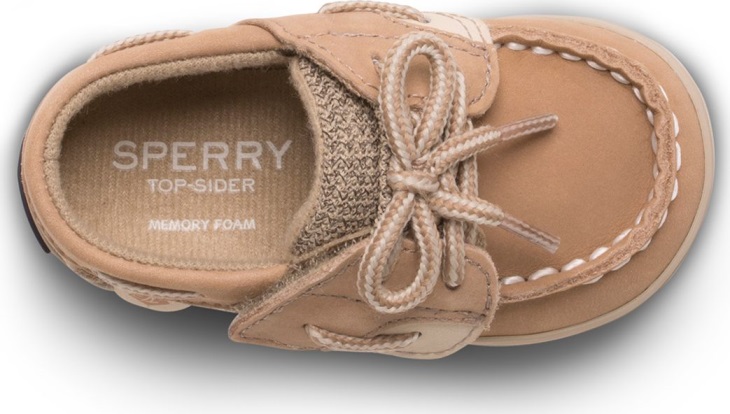 Bluefish Crib Junior Boat Shoe Linen Oat Sperry