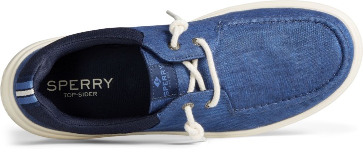 Captain's Moc Chambray Slip On Navy Sperry