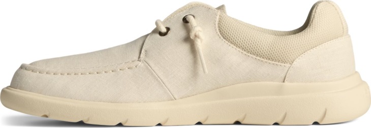 Captain's Moc Chambray Slip On Sperry Ivory