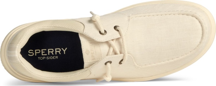 Captain's Moc Chambray Slip On Sperry Ivory