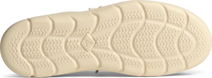 Captain's Moc Chambray Slip On Sperry Ivory