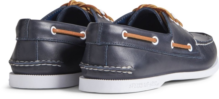 Cloud Authentic Original 3-Eye Leather Boat Shoe Navy Sperry