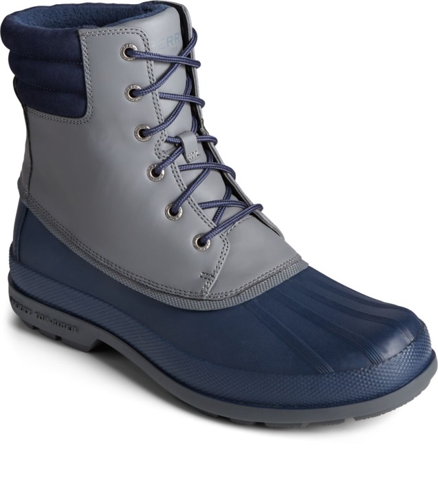 Cold Bay Duck Boot Thinsulate Sperry Navy Grey