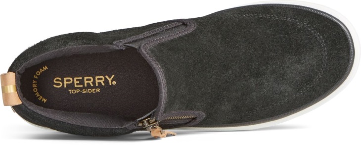 Crest Lug Suede Chukka Sperry Black