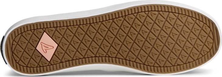 Crest Twin Gore Leather Wave Perforated Sneaker Peach Sperry