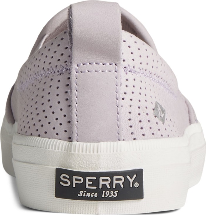 Crest Twin Gore Leather Wave Perforated Sneaker Sperry Lilac