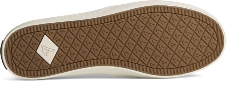 Crest Twin Gore Leather Wave Perforated Sneaker White Sperry