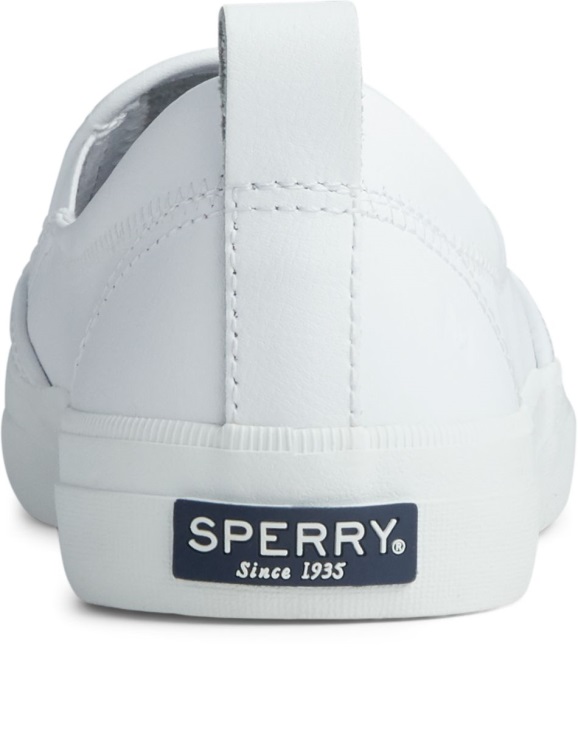 Crest Twin Gore Perforated Slip On Sneaker Sperry White