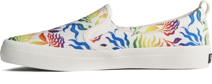 Crest Twin Gore Pride Slip On Sneaker White Sperry