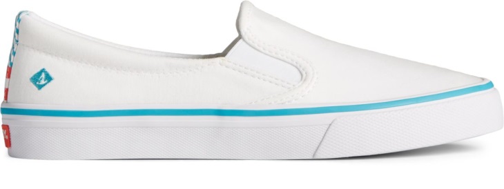 Crest Twin Gore Twisted Textile Slip On Sneaker White Sperry