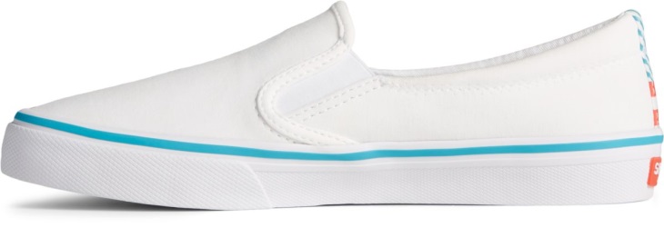 Crest Twin Gore Twisted Textile Slip On Sneaker White Sperry