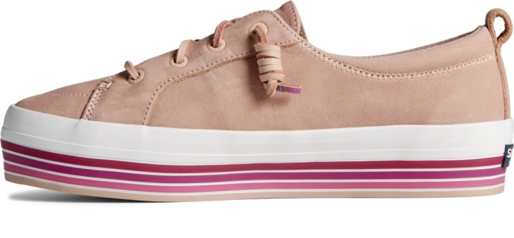 Crest Vibe Platform Stripe Sneaker Sperry Pink