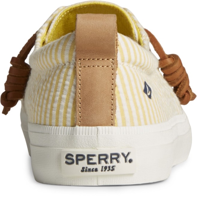 Crest Vibe Seersucker Sneaker Sperry Yellow