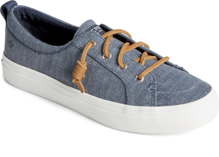 Crest Vibe Textile Stripe Sneaker Navy Sperry