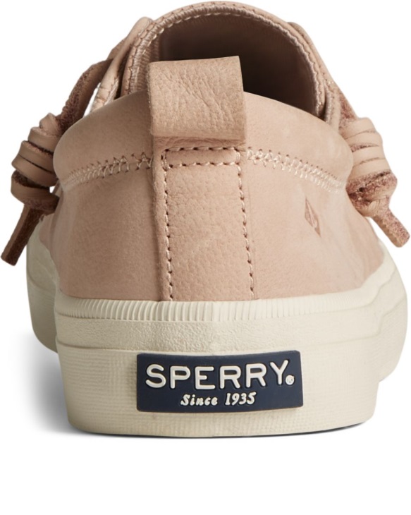 Crest Vibe Tumbled Leather Sneaker Rose Sperry