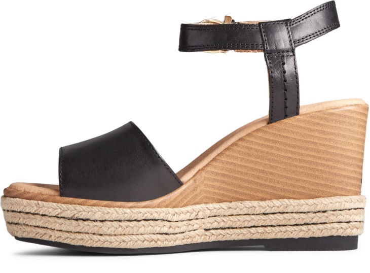 Fairwater PLUSHWAVE Wedge Sandal Black Sperry