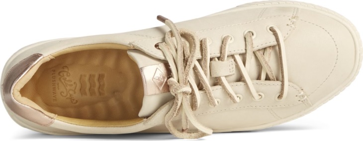 Gold Cup Anchor PLUSHWAVE Sneaker Ivory Sperry