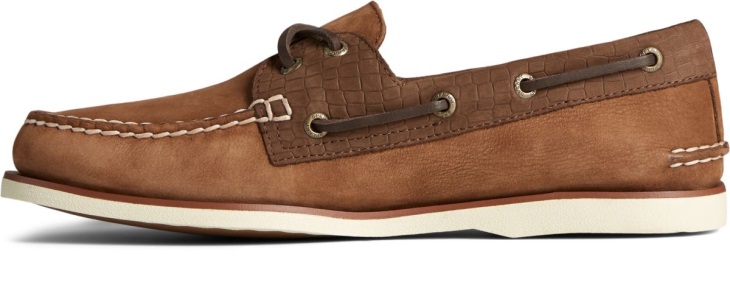 Gold Cup Authentic Original 2-Eye Croc Embossed Boat Shoe Tan Multi Sperry