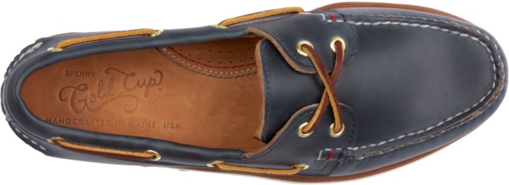 Gold Cup Handcrafted in Maine Authentic Original Boat Shoe Sperry Navy