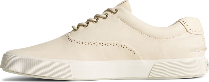 Gold Cup Striper PLUSHWAVE CVO Brogue Sneaker Ivory Sperry