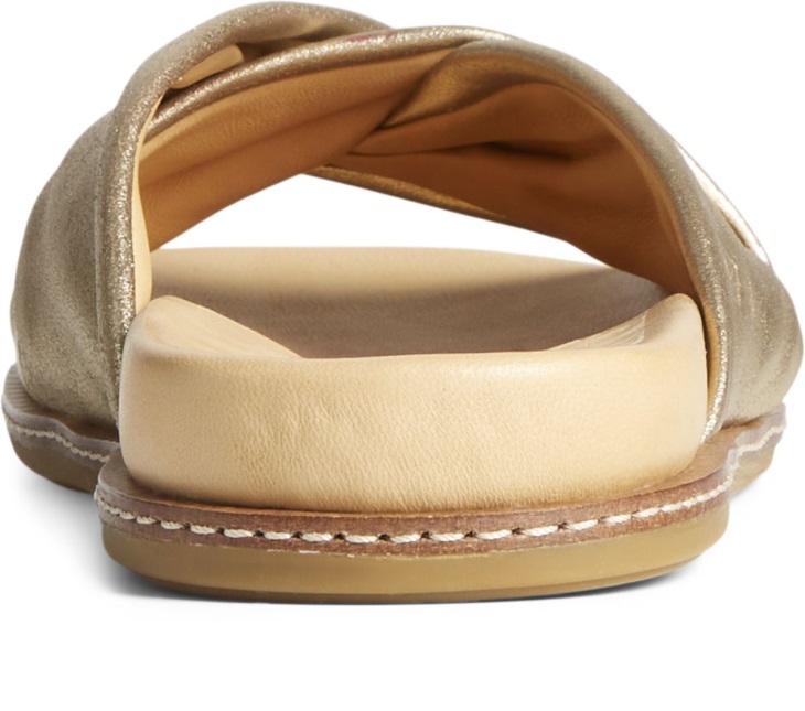 Gold Cup Waveside PLUSHWAVE Cross Slide Sandal Gold Sperry