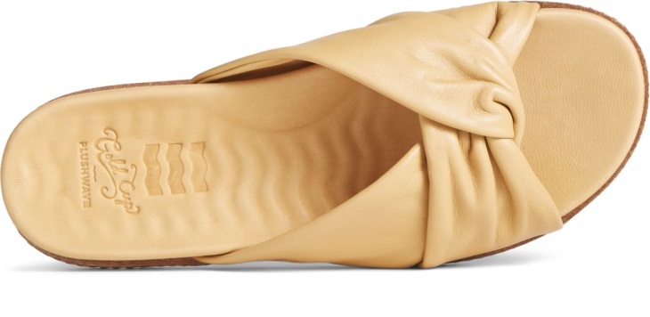 Gold Cup Waveside PLUSHWAVE Cross Slide Sandal Sperry Tan