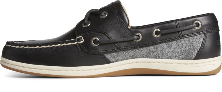 Koifish Textured Stripe Boat Shoe Sperry Black