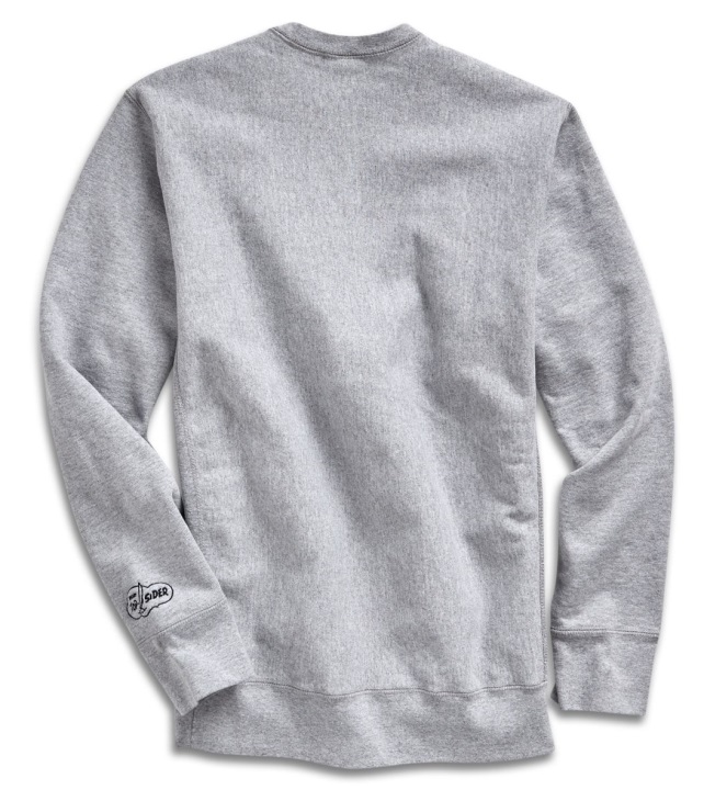 Made in USA Cloud Cotton Crew Grey Sperry