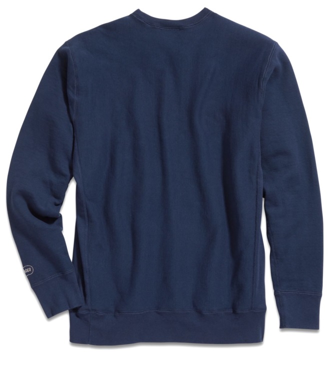Made in USA Cloud Crew Neck Sweatshirt Navy Sperry