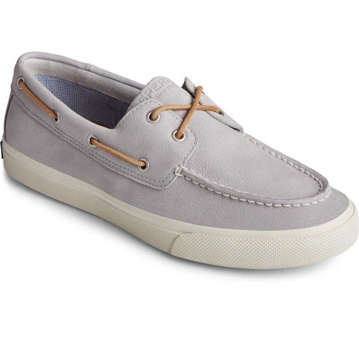 Male Bahama Plushwave Lace Shoes Grey Sperry