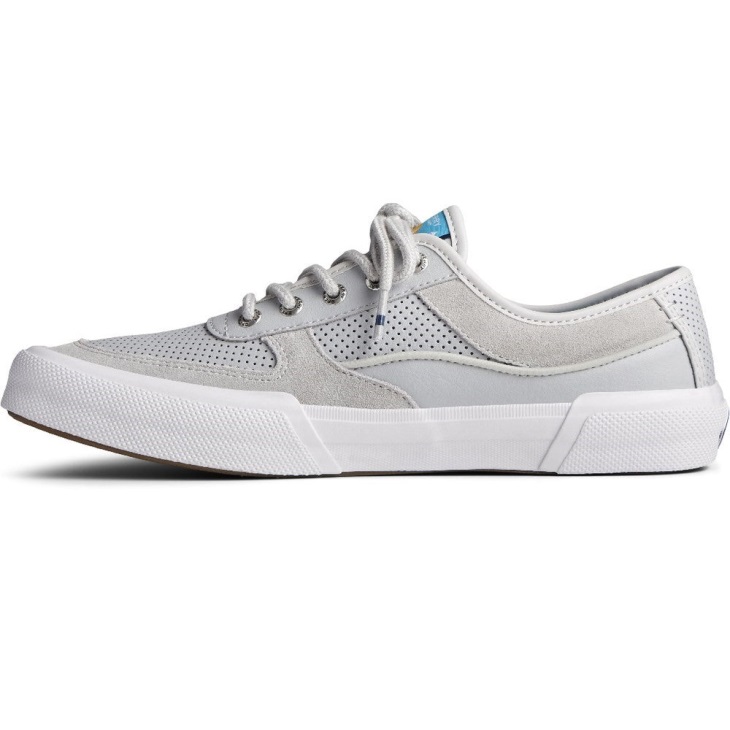Male Soletide Mens Lace Shoes Grey Sperry