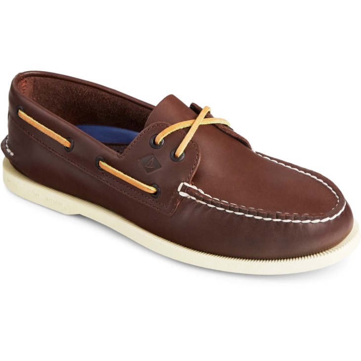 Men's Authentic Original Leather Boat Shoe Sperry Brown