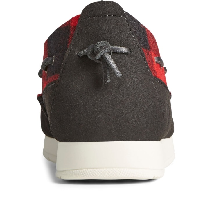 Men's Moc-Sider Buffalo Check Shoes Red Sperry