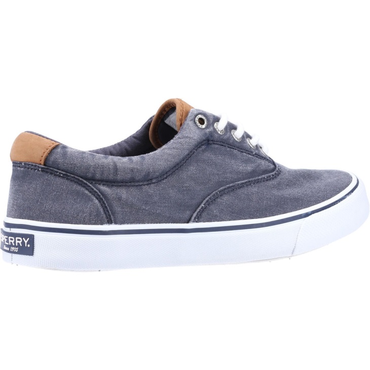 Men's Striper II CVO Canvas Shoe Salt Washed Sperry Navy