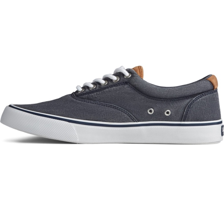 Men's Striper II CVO Canvas Shoe Salt Washed Sperry Navy