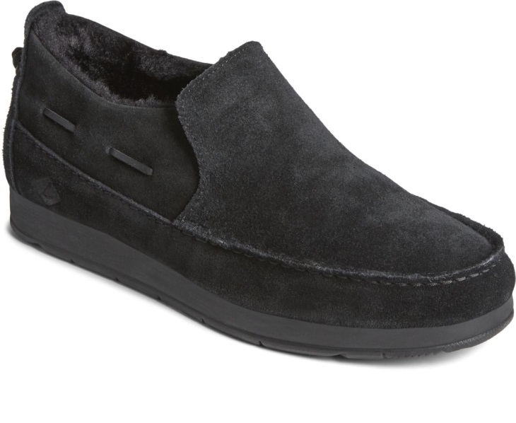 Moc-Sider Leather Slip On Blackout Sperry