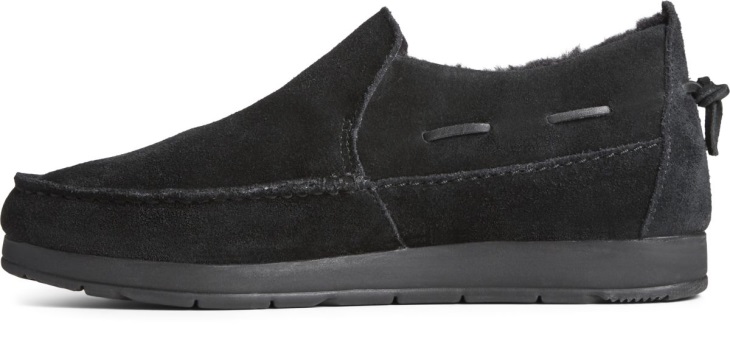 Moc-Sider Leather Slip On Blackout Sperry