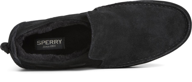 Moc-Sider Leather Slip On Blackout Sperry