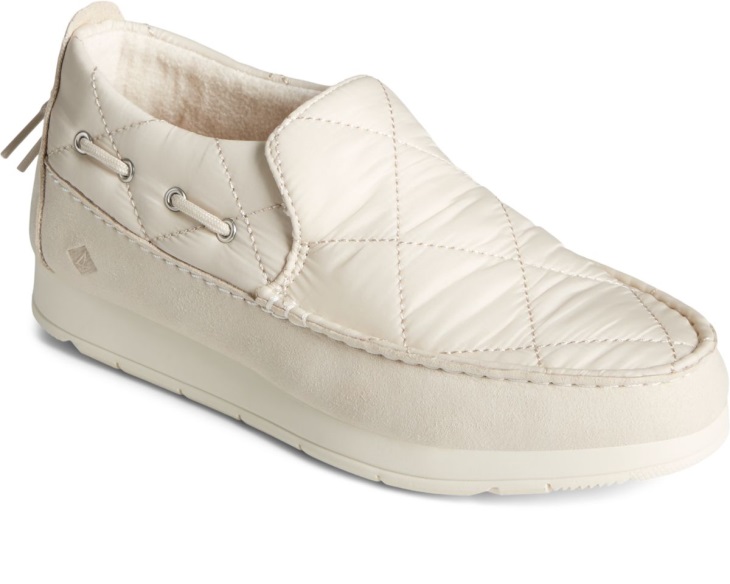 Moc-Sider Nylon Slip On White Sperry